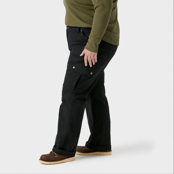 Duluth Women's 24W Plus DuluthFlex Fire Hose Relaxed Leg Cargo Pants Black - Picture 1 of 11